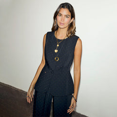 Black Hotfix Sol Waistcoat