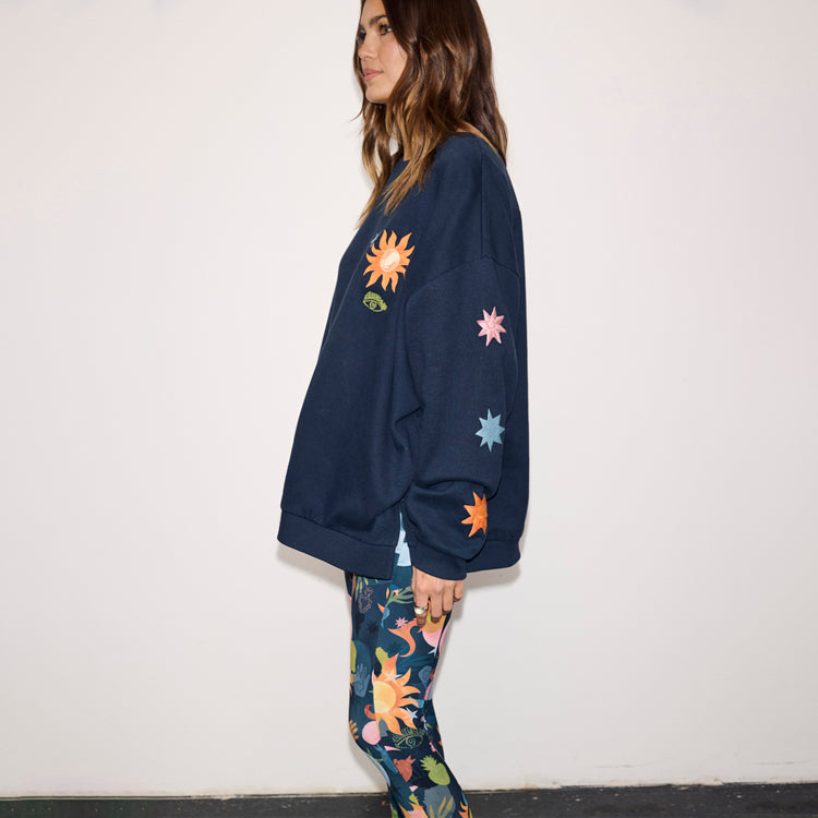 Navy Charm Sweatshirt