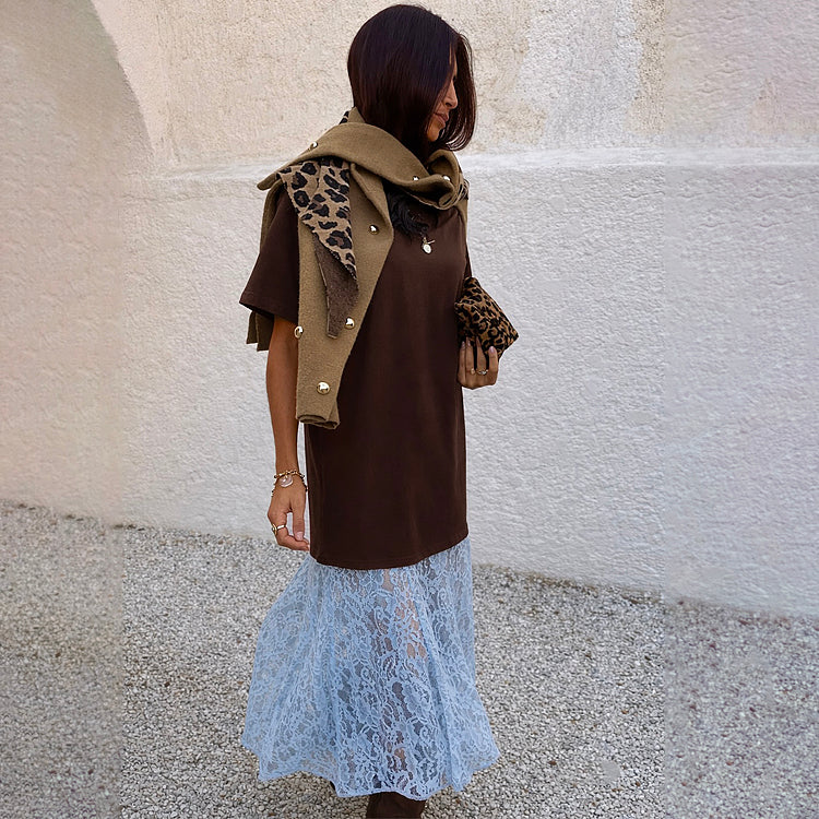 Chocolate Cara T Shirt Dress