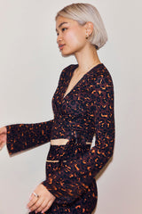 Dark Leopard Ballet Wrap
