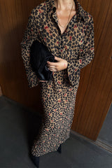 Cherry Leopard Mia Dress