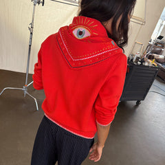 Red Mystical Knit Bandana