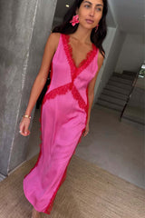 Pink and Red Clio Dress