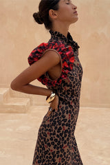 Cherry Leopard Remi Dress