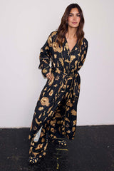Deloris Satin Robe