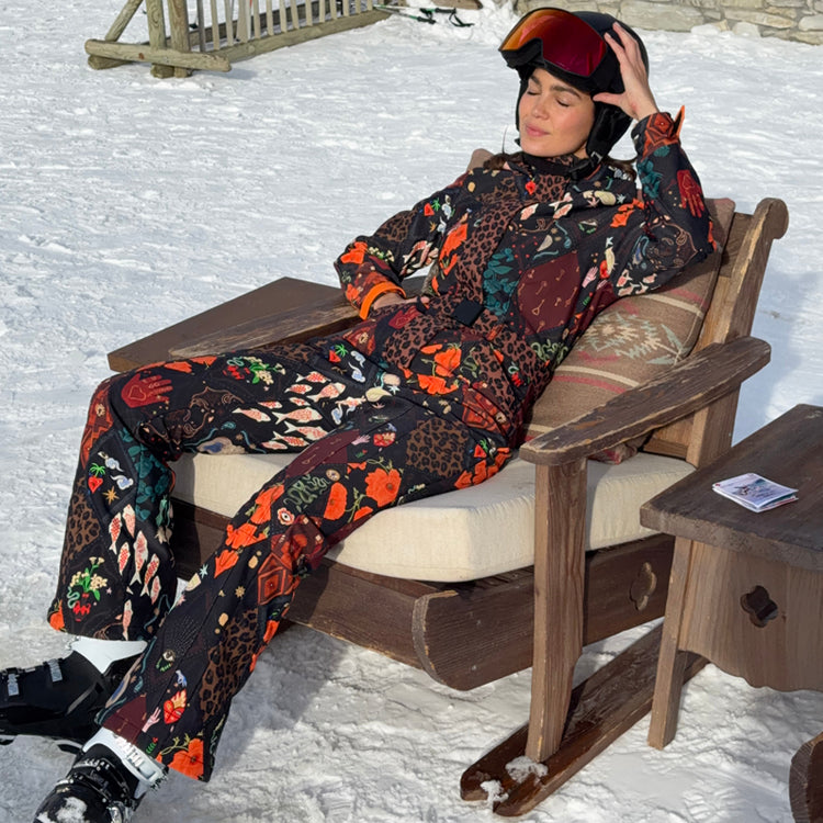 Night Garden Ski Suit