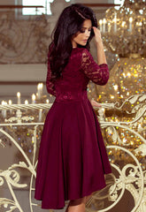 LBD Exclusive Burgundy Nicolle Party Dress