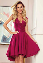 LBD Exclusive Burgundy Patricia Party Dress