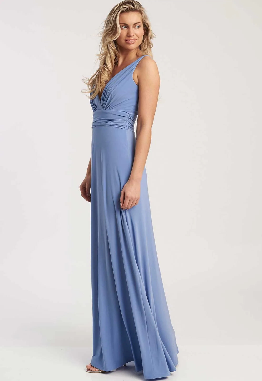 Revie London Blue Liana Maxi Dress