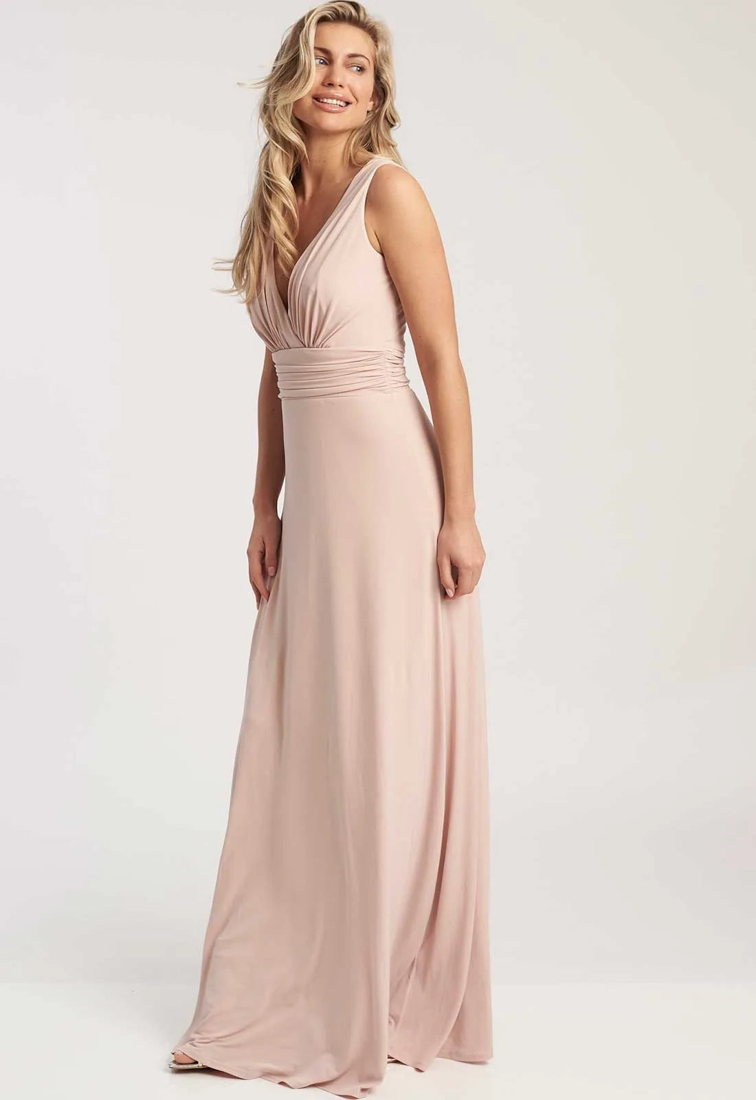 Revie London Peach Liana maxi Dress
