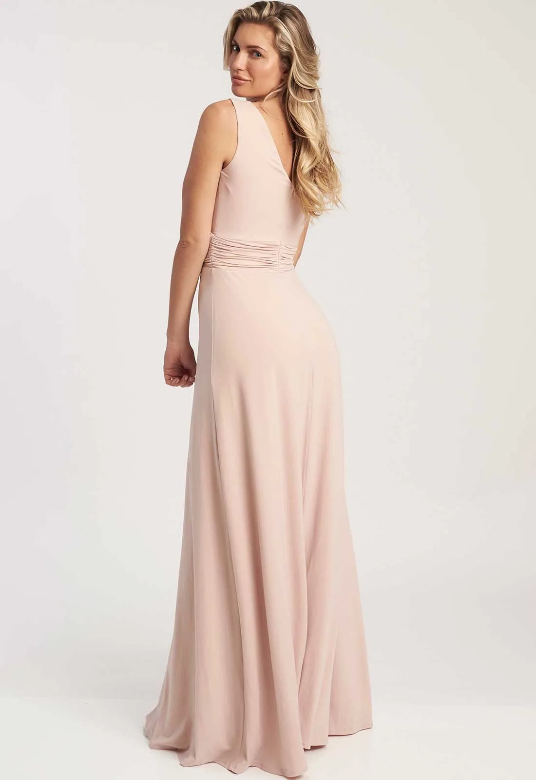Revie London Peach Liana maxi Dress