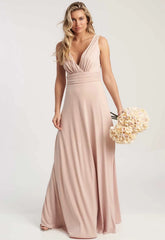 Revie London Peach Liana maxi Dress