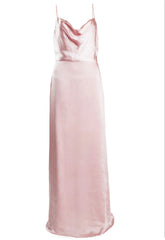 True Decadence Vivian Ballet Slipper Pink Cowl-Neck Bias Cut Maxi-Dress